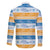 Anguilla Dolphins Pattern Family Matching Summer Maxi Dress and Hawaiian Shirt Orange And Blue