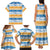 Anguilla Dolphins Pattern Family Matching Tank Maxi Dress and Hawaiian Shirt Orange And Blue
