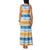 Anguilla Dolphins Pattern Family Matching Tank Maxi Dress and Hawaiian Shirt Orange And Blue