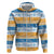 Anguilla Dolphins Pattern Hoodie Orange And Blue