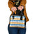 Anguilla Dolphins Pattern Shoulder Handbag Orange And Blue