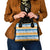 Anguilla Dolphins Pattern Shoulder Handbag Orange And Blue