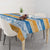 Anguilla Dolphins Pattern Tablecloth Orange And Blue