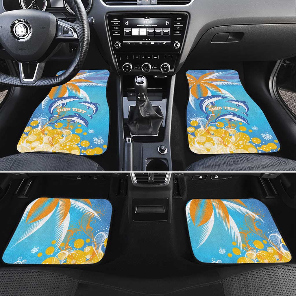 Anguilla 3 Dolphins Car Mats Summer Stylized