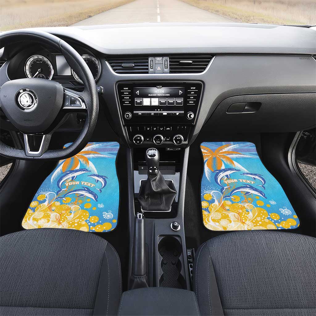 Anguilla 3 Dolphins Car Mats Summer Stylized