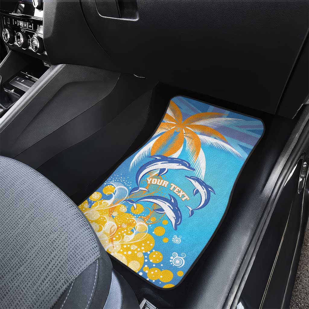 Anguilla 3 Dolphins Car Mats Summer Stylized
