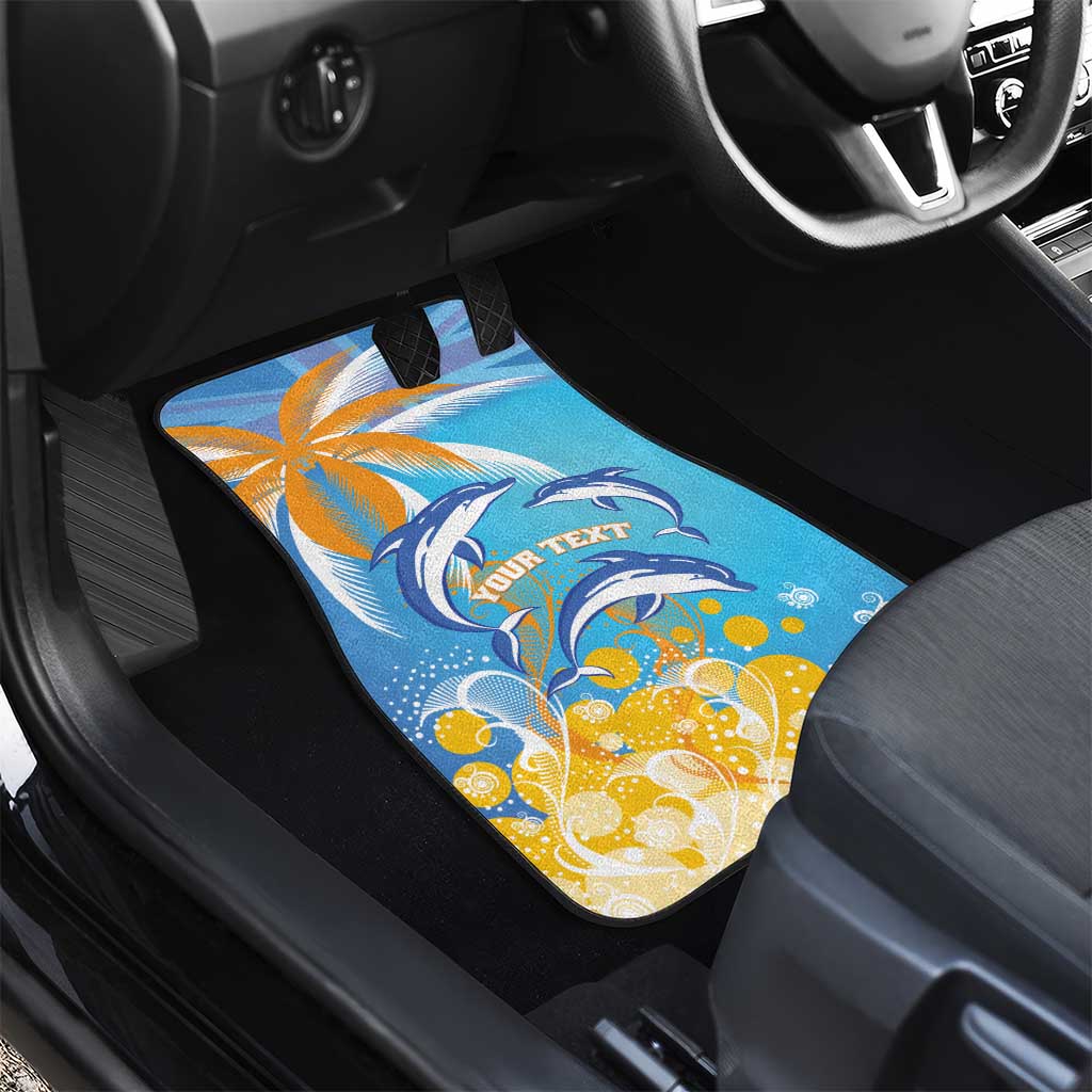 Anguilla 3 Dolphins Car Mats Summer Stylized