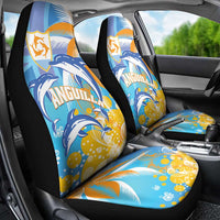 Anguilla 3 Dolphins Car Seat Cover Summer Stylized