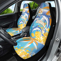Anguilla 3 Dolphins Car Seat Cover Summer Stylized