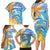 Personalised Anguilla 3 Dolphins Family Matching Long Sleeve Bodycon Dress and Hawaiian Shirt Summer Stylized