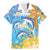 Personalised Anguilla 3 Dolphins Family Matching Mermaid Dress and Hawaiian Shirt Summer Stylized