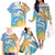 Personalised Anguilla 3 Dolphins Family Matching Off The Shoulder Long Sleeve Dress and Hawaiian Shirt Summer Stylized