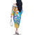 Personalised Anguilla 3 Dolphins Family Matching Off The Shoulder Long Sleeve Dress and Hawaiian Shirt Summer Stylized