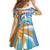 Personalised Anguilla 3 Dolphins Family Matching Off Shoulder Maxi Dress and Hawaiian Shirt Summer Stylized