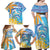 Personalised Anguilla 3 Dolphins Family Matching Off Shoulder Maxi Dress and Hawaiian Shirt Summer Stylized