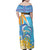 Personalised Anguilla 3 Dolphins Family Matching Off Shoulder Maxi Dress and Hawaiian Shirt Summer Stylized