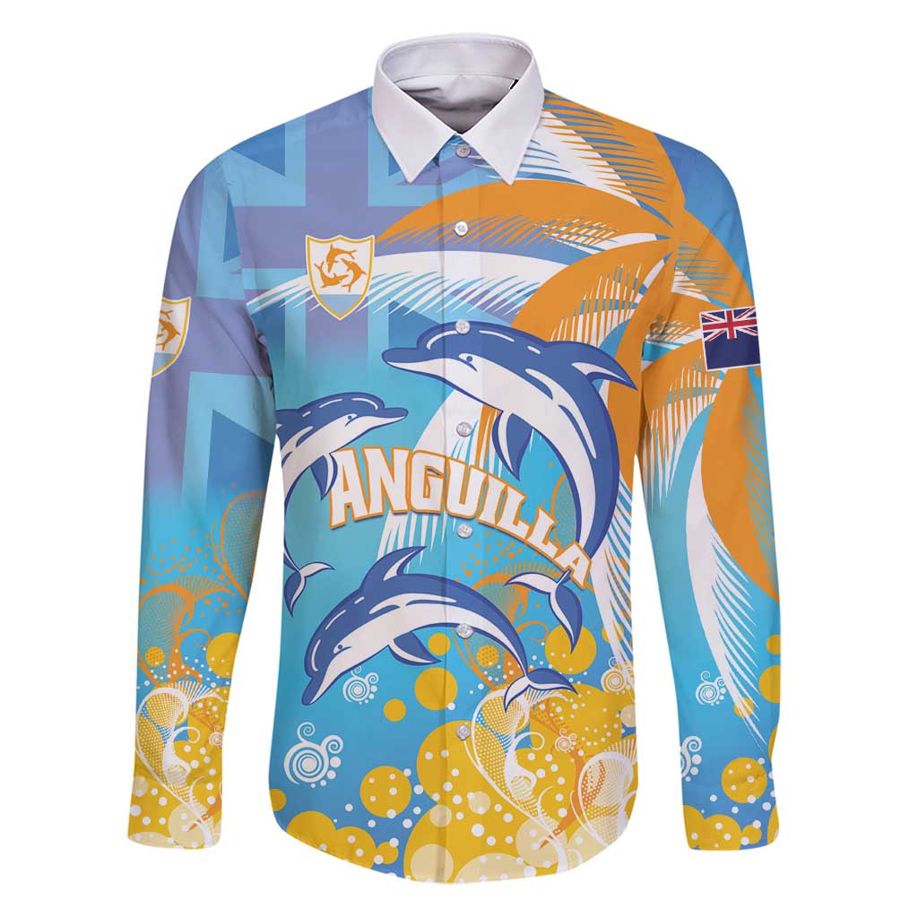 Personalised Anguilla 3 Dolphins Family Matching Puletasi and Hawaiian Shirt Summer Stylized
