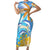 Personalised Anguilla 3 Dolphins Family Matching Short Sleeve Bodycon Dress and Hawaiian Shirt Summer Stylized