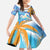 Personalised Anguilla 3 Dolphins Family Matching Tank Maxi Dress and Hawaiian Shirt Summer Stylized
