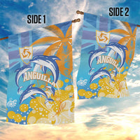 Anguilla 3 Dolphins Garden Flag Summer Stylized