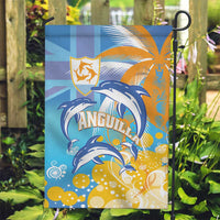 Anguilla 3 Dolphins Garden Flag Summer Stylized