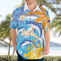 Personalised Anguilla 3 Dolphins Hawaiian Shirt Summer Stylized