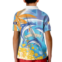 Personalised Anguilla 3 Dolphins Kid Polo Shirt Summer Stylized