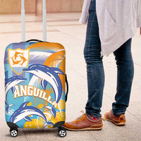 Anguilla 3 Dolphins Luggage Cover Summer Stylized