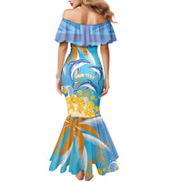 Personalised Anguilla 3 Dolphins Mermaid Dress Summer Stylized
