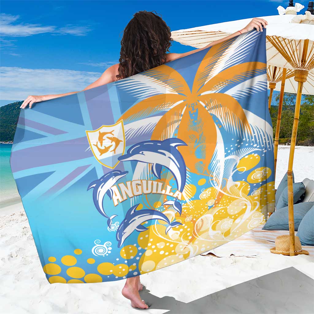 Anguilla 3 Dolphins Sarong Summer Stylized