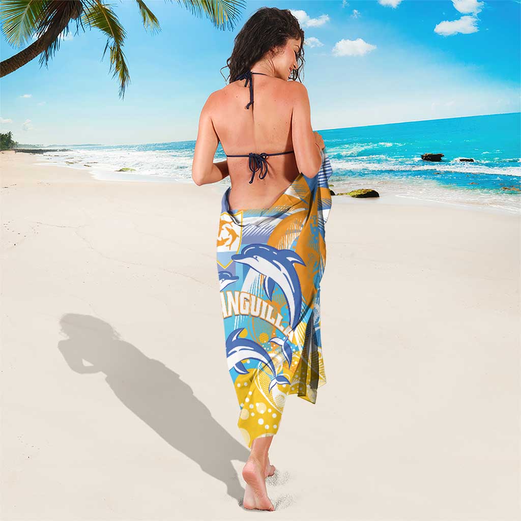Anguilla 3 Dolphins Sarong Summer Stylized