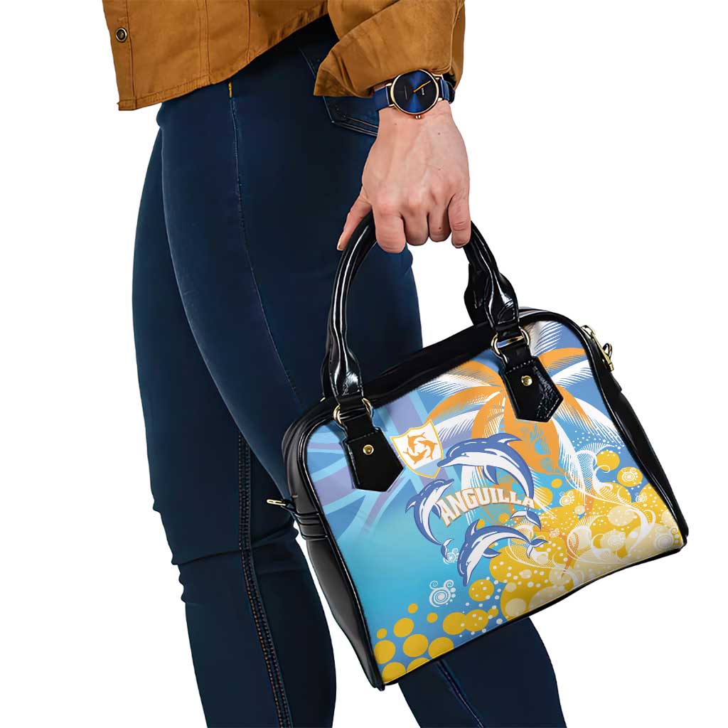 Anguilla 3 Dolphins Shoulder Handbag Summer Stylized