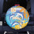 Anguilla 3 Dolphins Spare Tire Cover Summer Stylized
