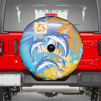 Anguilla 3 Dolphins Spare Tire Cover Summer Stylized