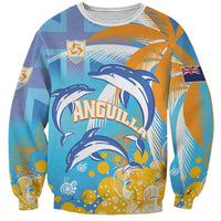 Personalised Anguilla 3 Dolphins Sweatshirt Summer Stylized