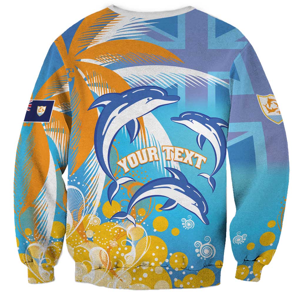 Personalised Anguilla 3 Dolphins Sweatshirt Summer Stylized