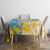 Anguilla 3 Dolphins Tablecloth Summer Stylized