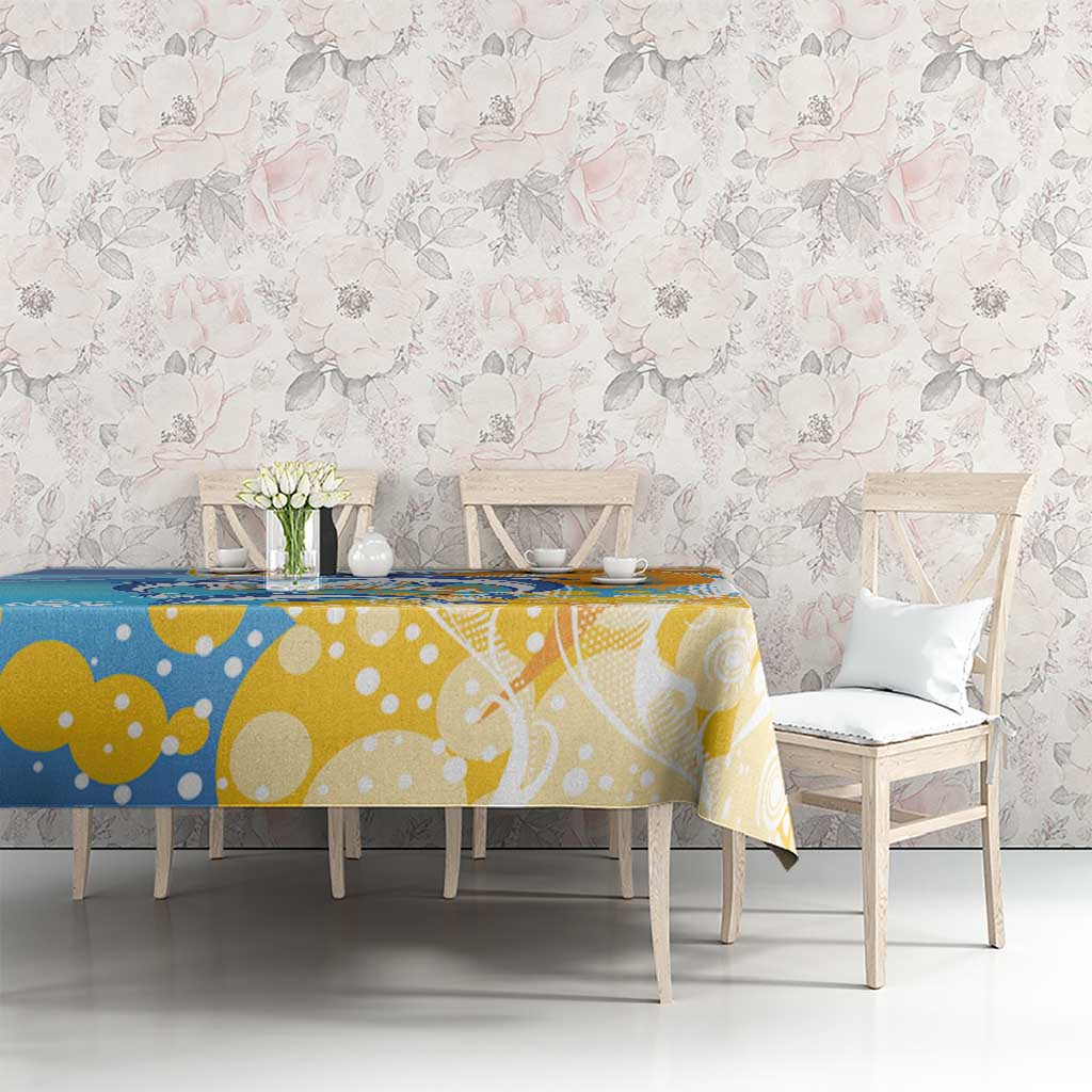 Anguilla 3 Dolphins Tablecloth Summer Stylized