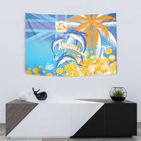 Anguilla 3 Dolphins Tapestry Summer Stylized