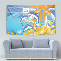 Anguilla 3 Dolphins Tapestry Summer Stylized