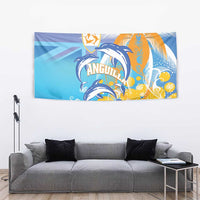 Anguilla 3 Dolphins Tapestry Summer Stylized