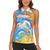 Personalised Anguilla 3 Dolphins Women Sleeveless Polo Shirt Summer Stylized