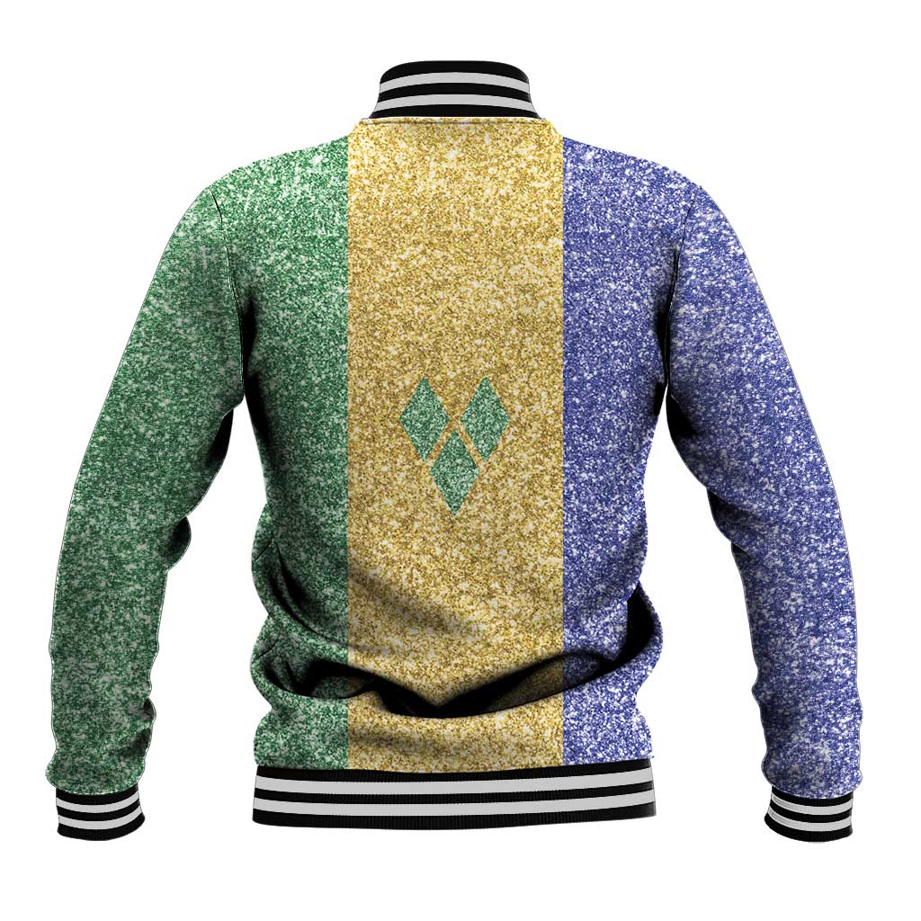 Saint Vincent and the Grenadines Vincy Mas Baseball Jacket SVG Glitter Color Style - Wonder Print Shop
