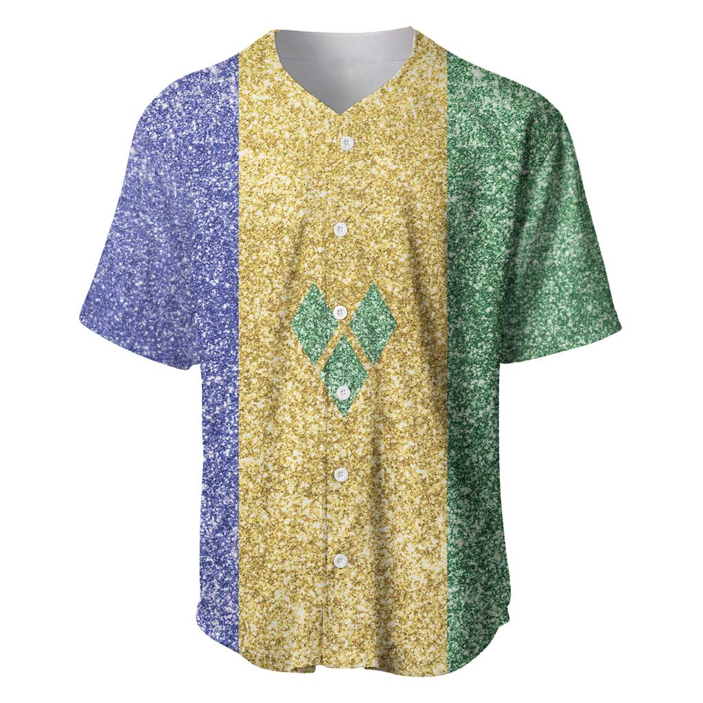 Saint Vincent and the Grenadines Vincy Mas Baseball Jersey SVG Glitter Color Style - Wonder Print Shop