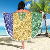 Saint Vincent and the Grenadines Vincy Mas Beach Blanket SVG Glitter Color Style - Wonder Print Shop