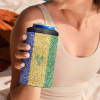 Saint Vincent and the Grenadines Vincy Mas 4 in 1 Can Cooler Tumbler SVG Glitter Color Style - Wonder Print Shop