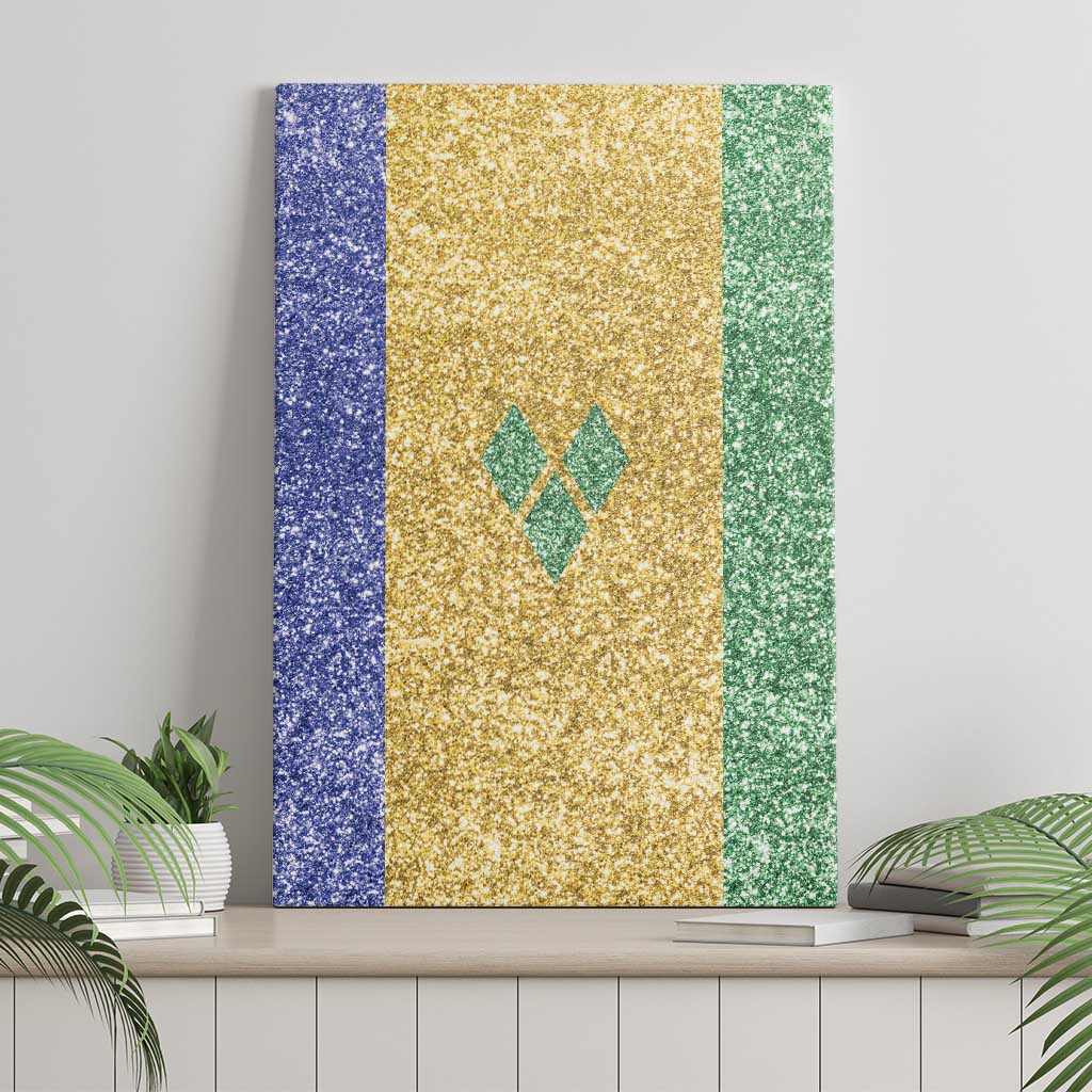 Saint Vincent and the Grenadines Vincy Mas Canvas Wall Art SVG Glitter Color Style - Wonder Print Shop