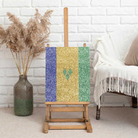 Saint Vincent and the Grenadines Vincy Mas Canvas Wall Art SVG Glitter Color Style - Wonder Print Shop