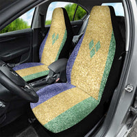 Saint Vincent and the Grenadines Vincy Mas Car Seat Cover SVG Glitter Color Style - Wonder Print Shop