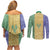 Saint Vincent and the Grenadines Vincy Mas Couples Matching Off Shoulder Short Dress and Long Sleeve Button Shirt SVG Glitter Color Style - Wonder Print Shop
